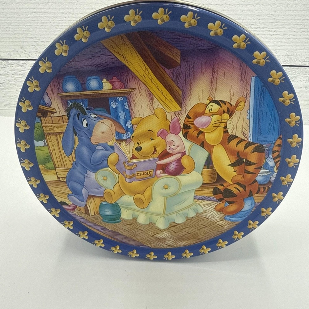 Disney Winnie‎ The Pooh Collector's Series Biscuit Tin Tigger Piglet Eeyore 6/24